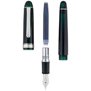 PLATINUM, Fountain Pen - #3776 CENTURY silver trim LAUREL GREEN. 6