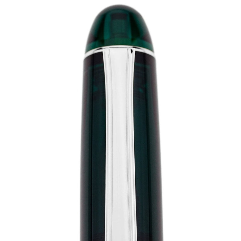 PLATINUM, Fountain Pen - #3776 CENTURY silver trim LAUREL GREEN. 14