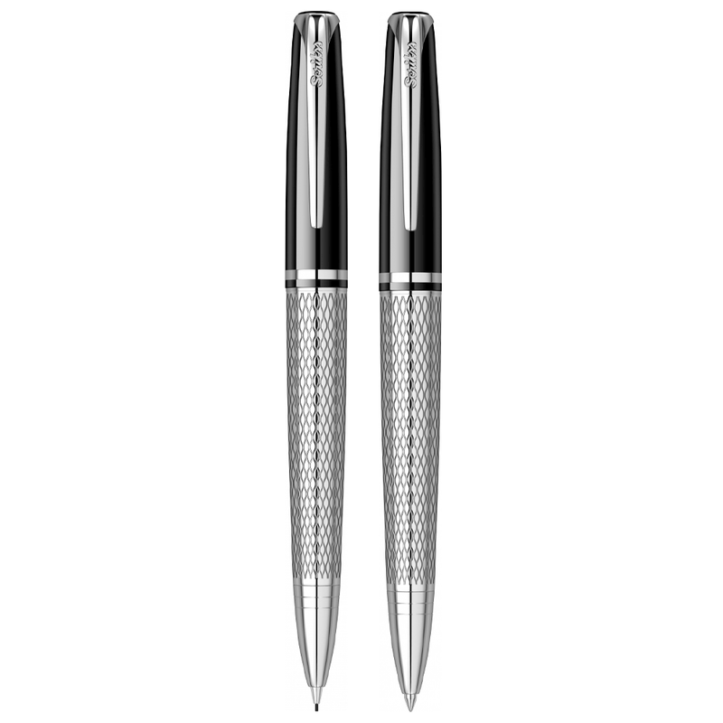 SCRIKSS, Ballpoint Pen + Mechanical Pencil Set - PERA 477 BLACK CT.