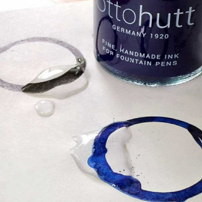 OTTO HUTT, Ink Bottle - 100 YEARS Handmade Ink BLACK PERMANENT (30mL).