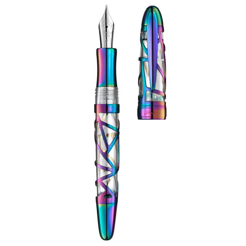 LABAN, Fountain Pen - SKELETON RAINBOW.