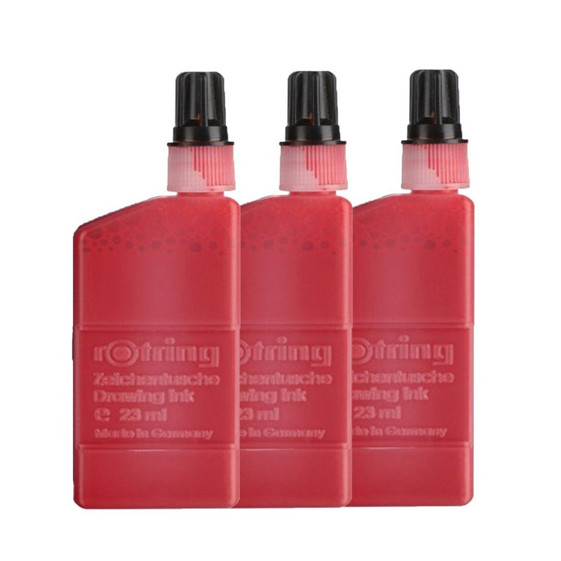 ROTRING, Ink Bottle - ISOGRAPH INK RED 