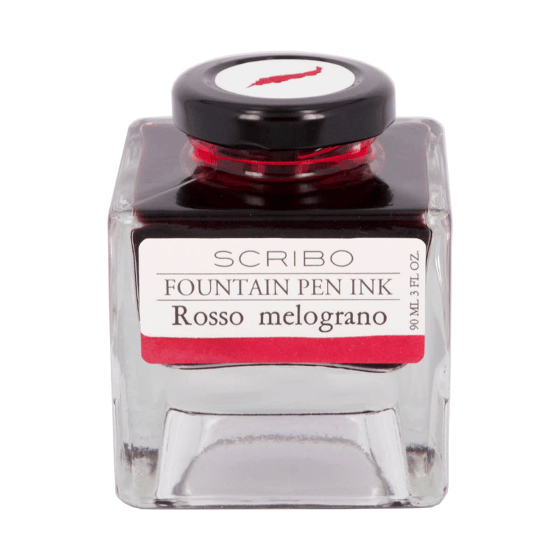 SCRIBO, Ink Bottle - ROSSO MELOGRANO (90ML).