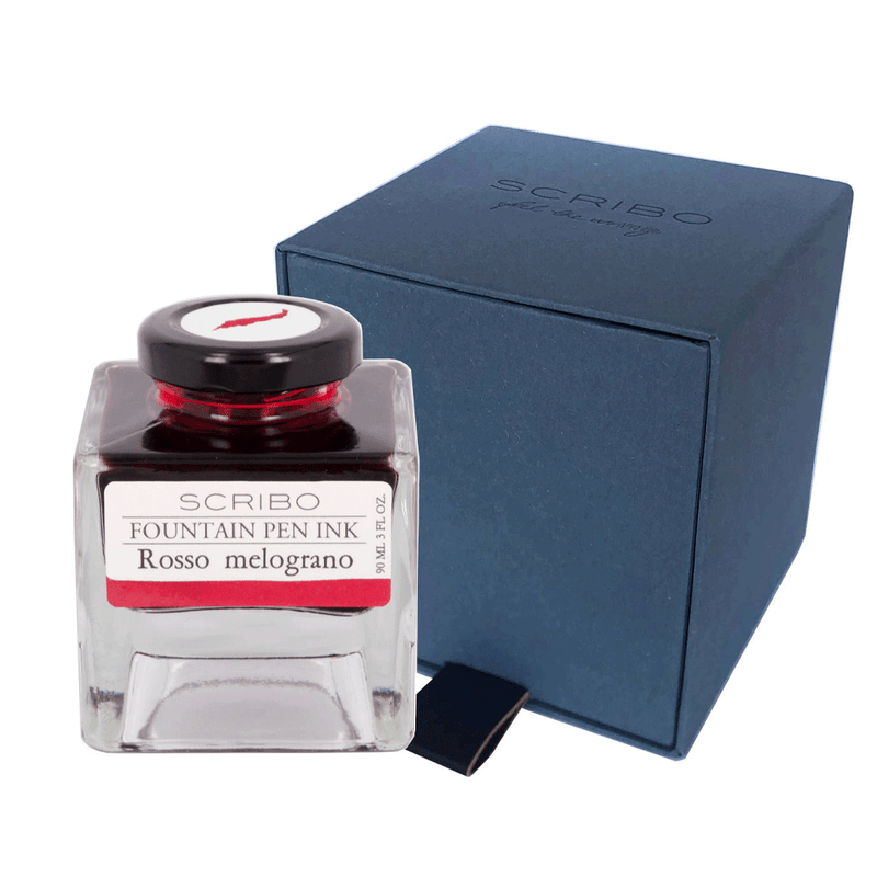 SCRIBO, Ink Bottle - ROSSO MELOGRANO (90ML).