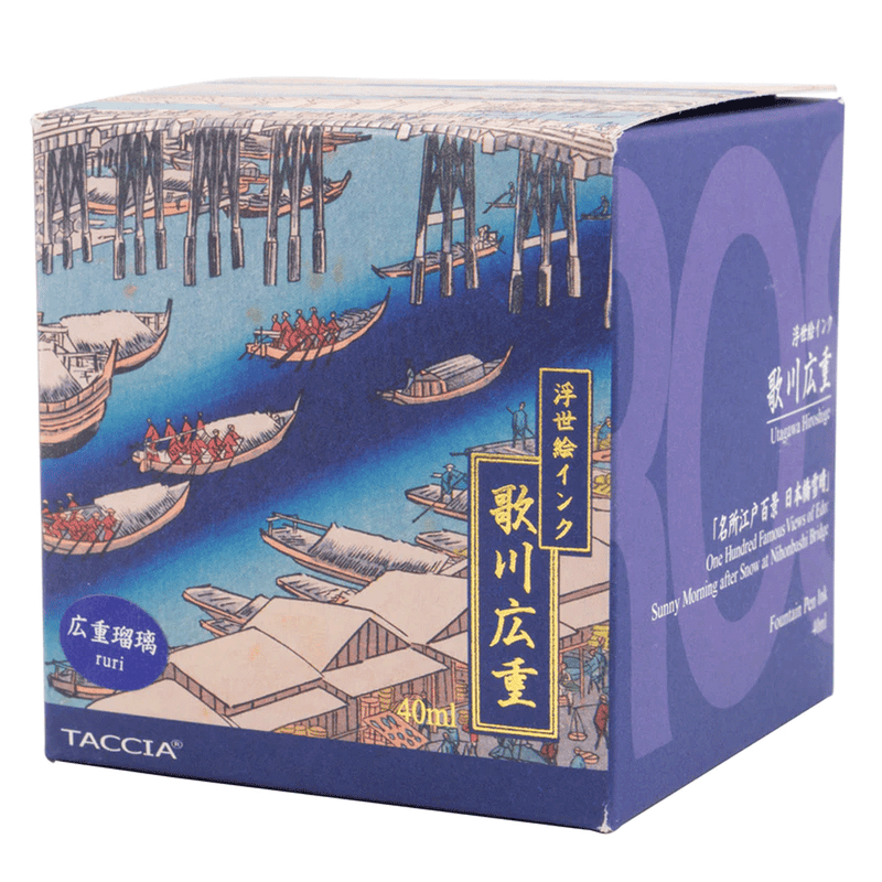 TACCIA, Ink Bottle - UKIYO-E RURI (40mL).