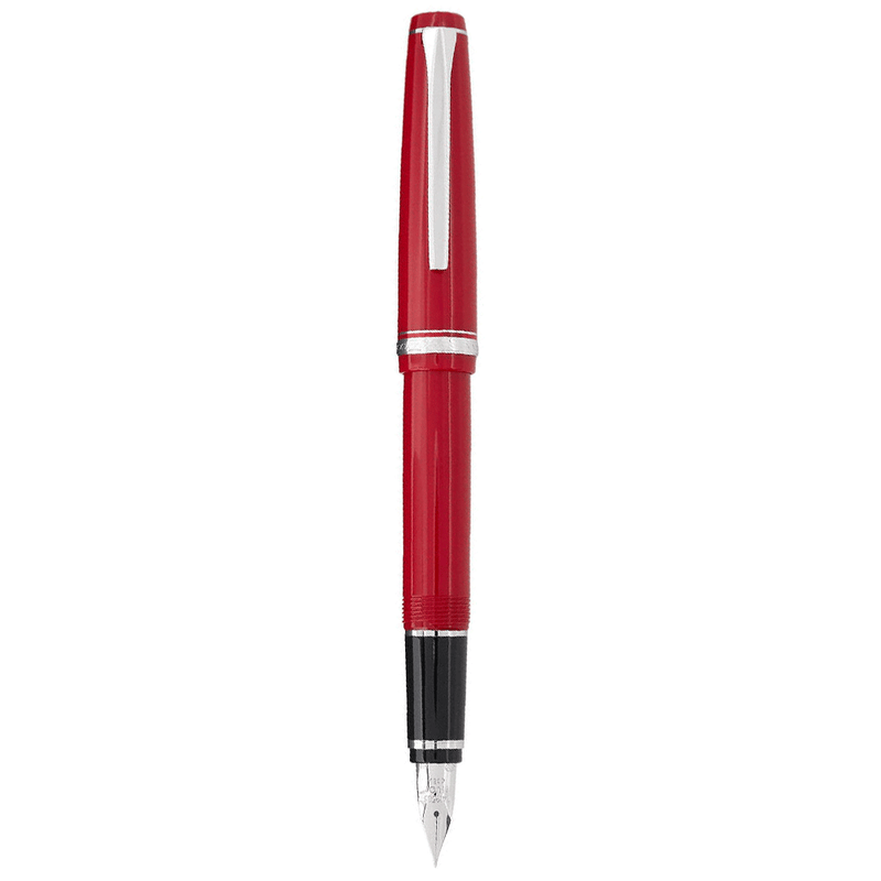 PILOT, Fountain Pen - FALCON RH SILVER RED 14K.