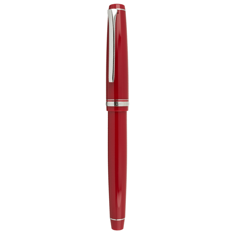 PILOT, Fountain Pen - FALCON RH SILVER RED 14K.