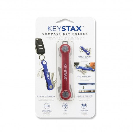 KEYSMART, Compact KEY HOLDER - STAX RED 2