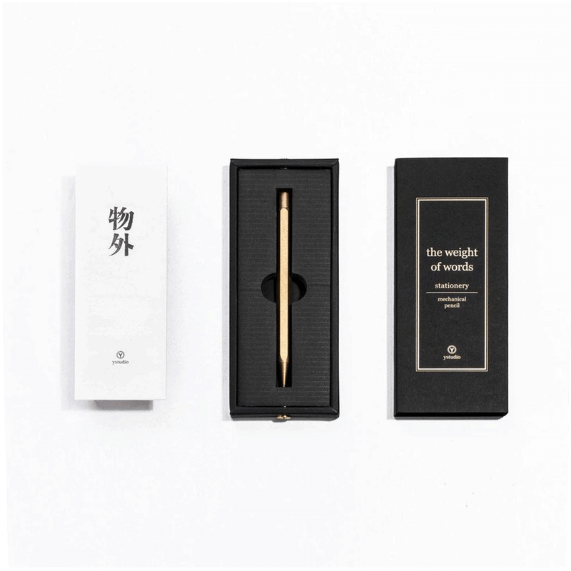 YSTUDIO, Mechanical Pencil - CLASSIC REVOLVE BRASS.