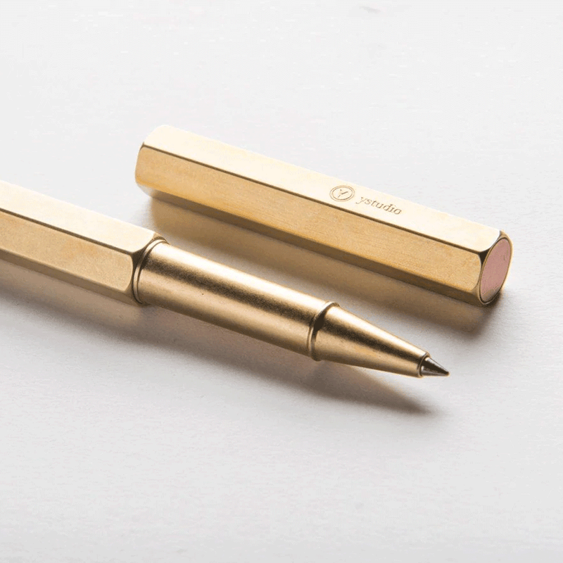YSTUDIO, Roller Pen - CLASSIC REVOLVE BRASS.