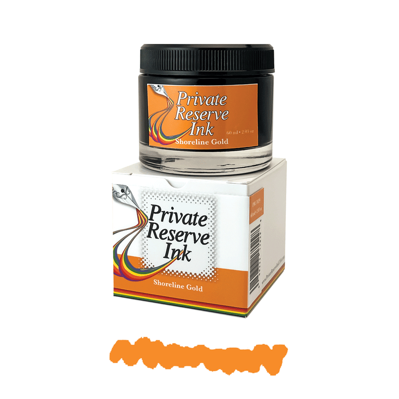 PRIVATE RESERVE, Ink Bottle - PREMIUM Inks SHORELINE GOLD (60mL).