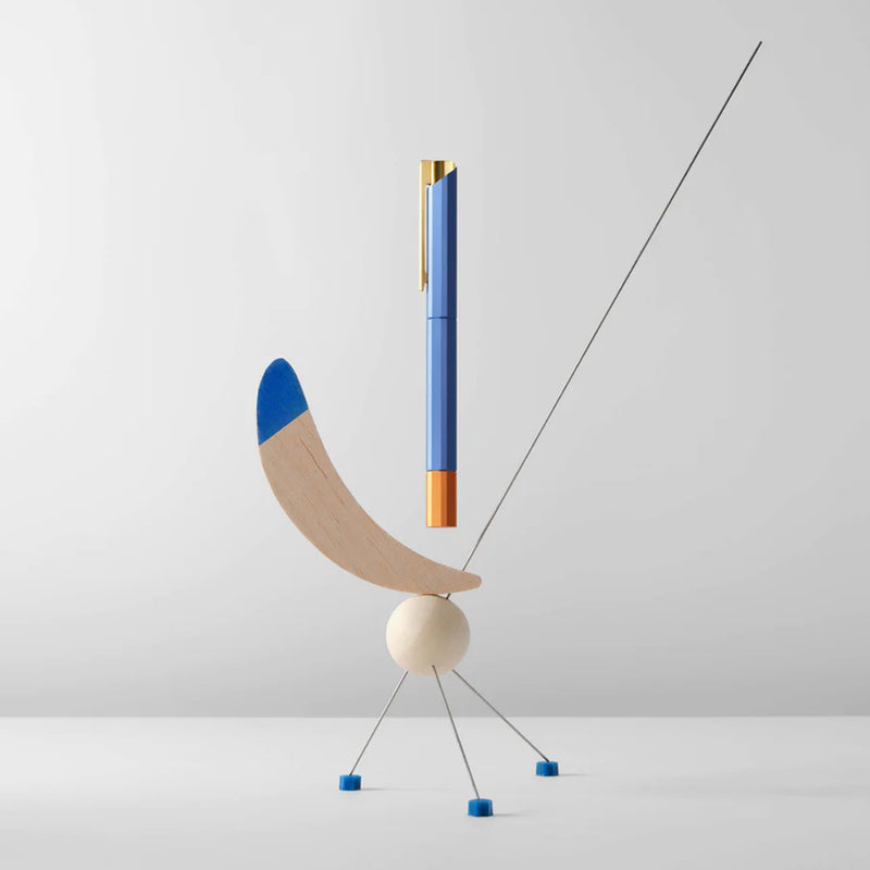 YSTUDIO, Rollerball Pen - Glamour Series Evolve Bihex BLUE GIN.