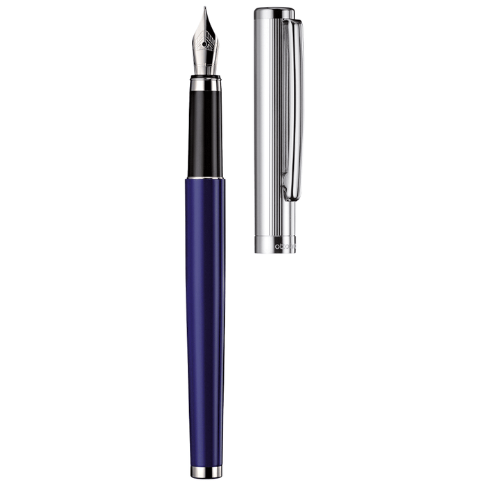 OTTO HUTT, Fountain Pen - DESIGN 01 925 Sterling Silver BLUE.