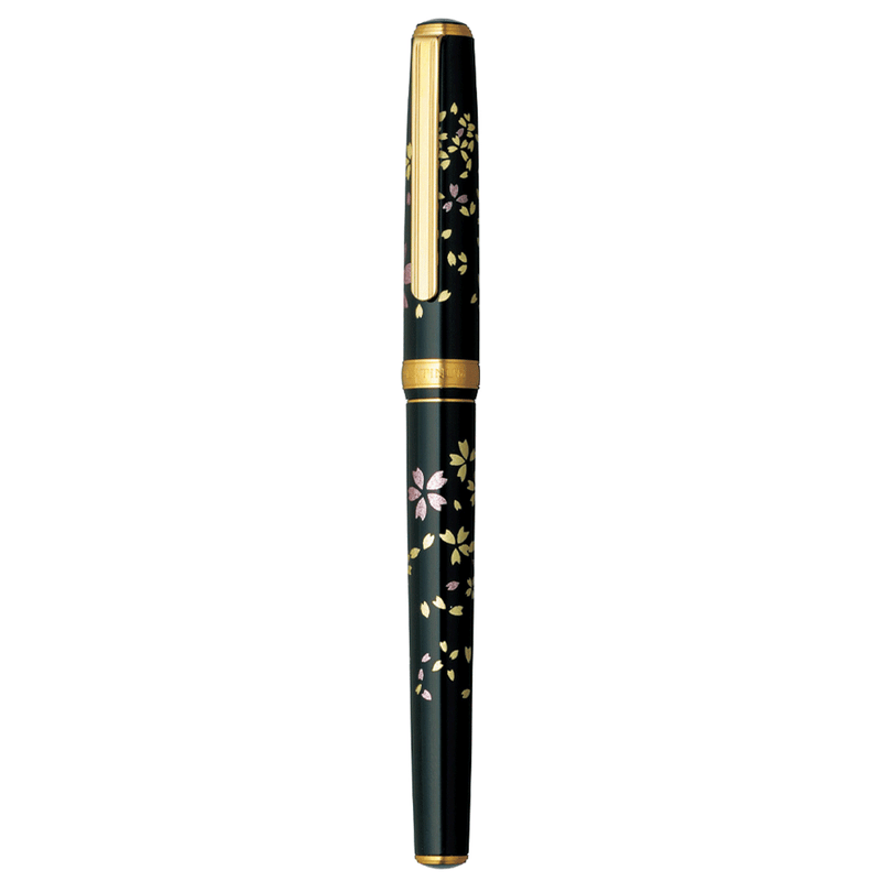 PLATINUM, Fountain Pen - VICOH KANAZAWA Gold Leaf SWIRLING PETALS of CHERRY BLOSSOM (18K).