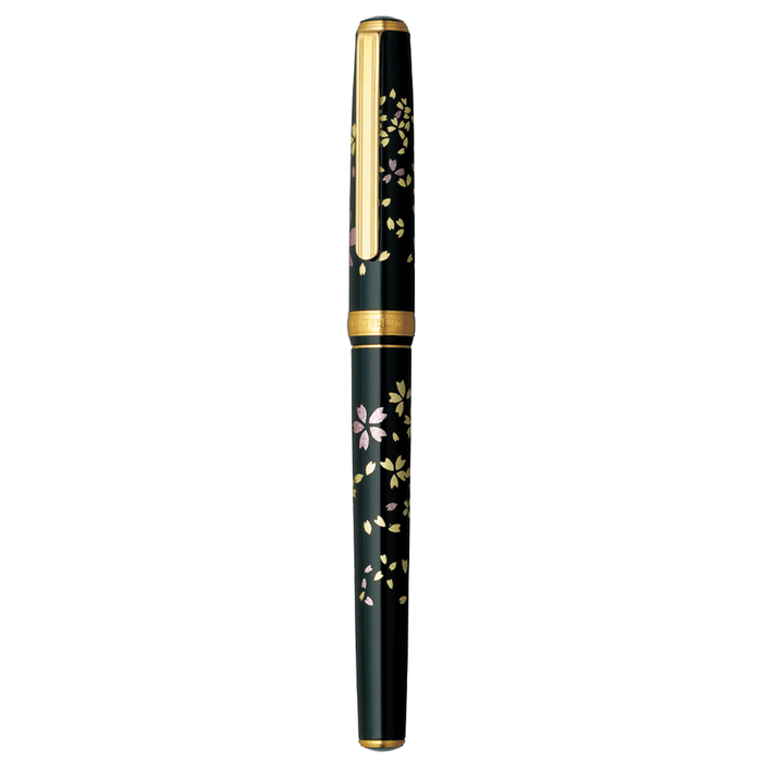 PLATINUM, Fountain Pen - VICOH KANAZAWA Gold Leaf SWIRLING PETALS of CHERRY BLOSSOM (18K).