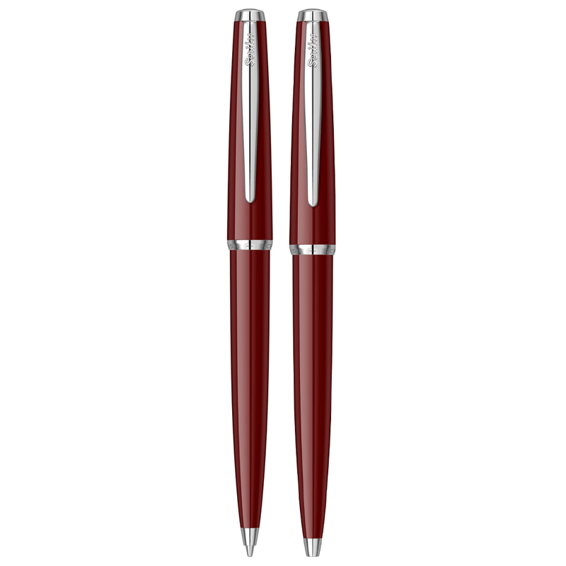 SCRIKSS, Ballpoint Pen + Mechanical Pencil Set - VINTAGE 33 BURGUNDY CT.