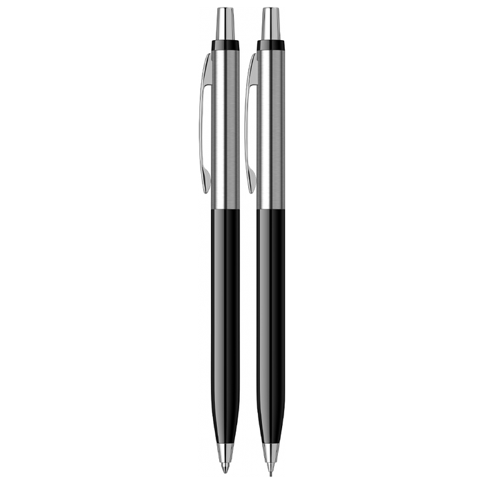 SCRIKSS, Ballpoint Pen + Mechanical Pencil Set - VINTAGE 51 BLACK CT.