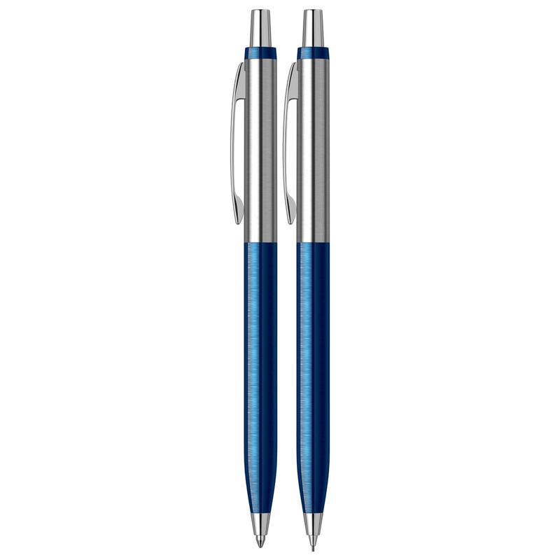SCRIKSS, Ballpoint Pen + Mechanical Pencil Set - VINTAGE 51 BLUE CT.