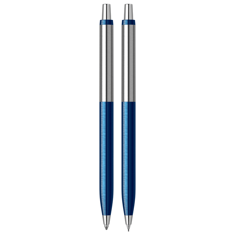 SCRIKSS, Ballpoint Pen + Mechanical Pencil Set - VINTAGE 51 BLUE CT.