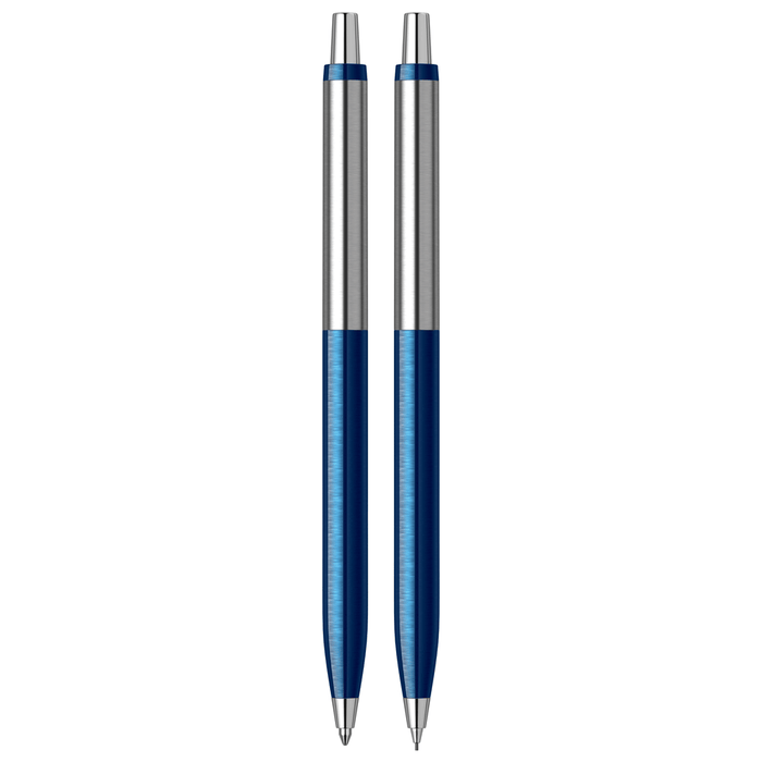 SCRIKSS, Ballpoint Pen + Mechanical Pencil Set - VINTAGE 51 BLUE CT.