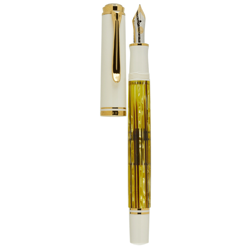 PELIKAN, Fountain Pen - SOUVERAN M400 14K WHITE TORTOISESHELL.