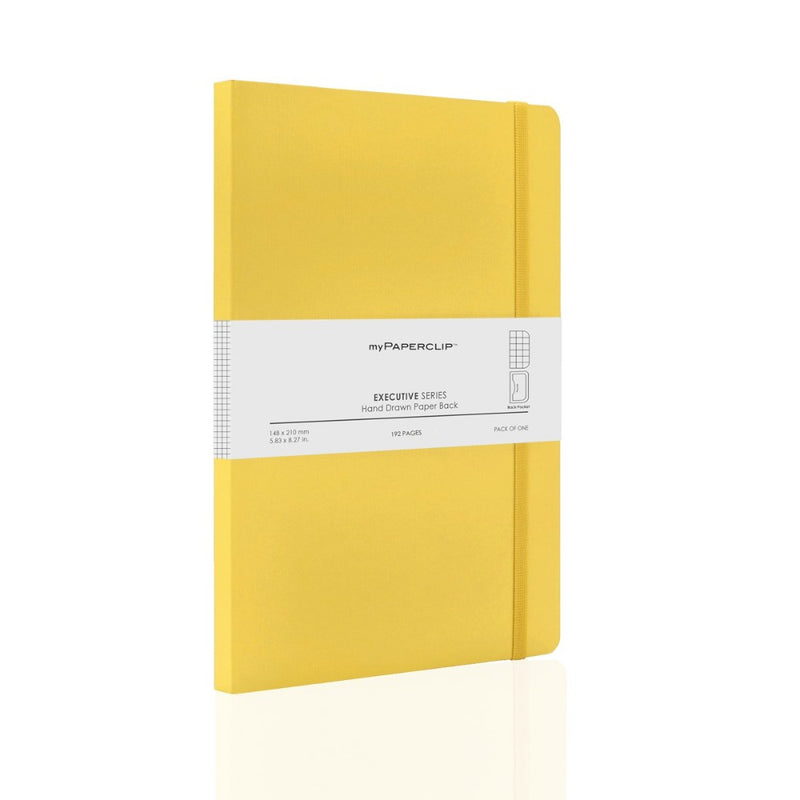 myPAPERCLIP, NoteBook - EXECUTIVE Series A5 192 Pages YELLOW 2