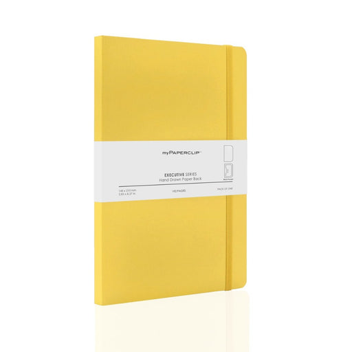 myPAPERCLIP, NoteBook - EXECUTIVE Series A5 192 Pages YELLOW 