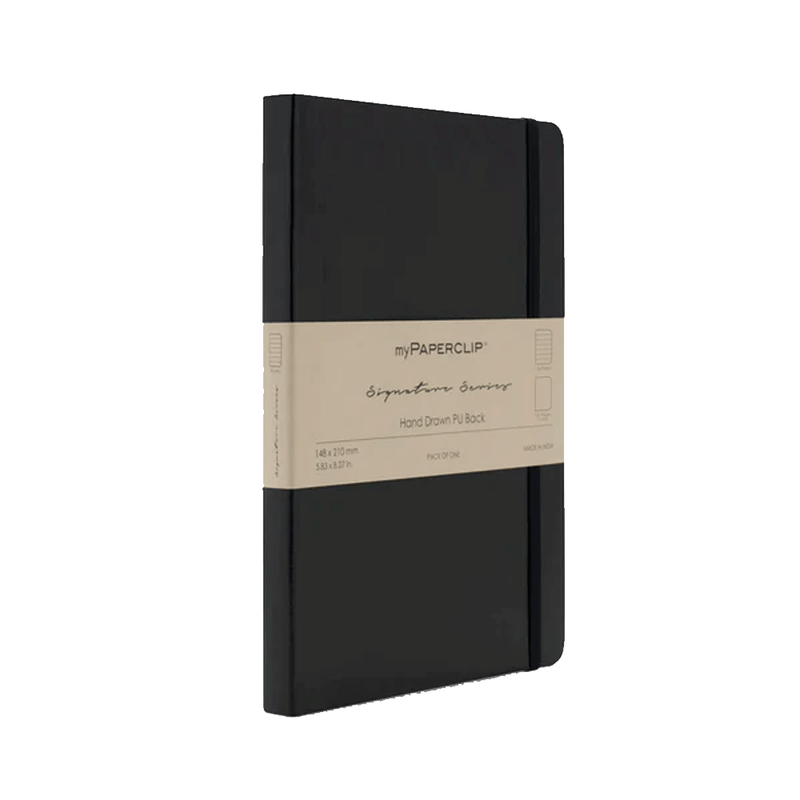 PLATINUM x myPAPERCLIP, Gift Set - F2 SIGNATURE Series NOTEBOOK, PLAISIR & CARD HOLDER WALLET BLACK.