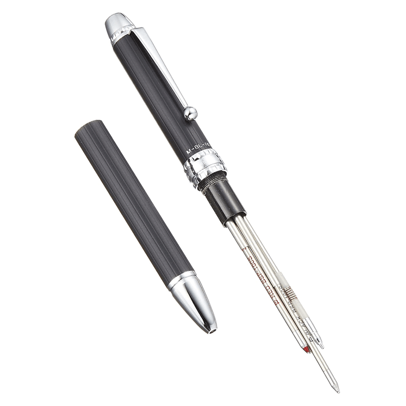 PLATINUM, Multi Function Pen - Pin Stripe Satin Finish BLACK.