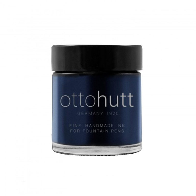 OTTO HUTT, Ink Bottle - 100 YEARS Handmade Ink BLUE PERMANENT (30mL).