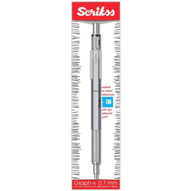 SCRIKSS, Mechanical Pencil - GRAPH X SATIN CHROME CT 14
