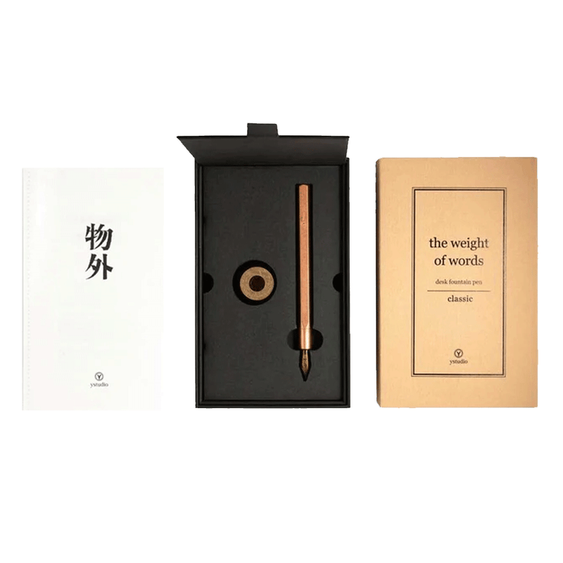 YSTUDIO, Desk Fountain Pen - CLASSIC REVOLVE COPPER.