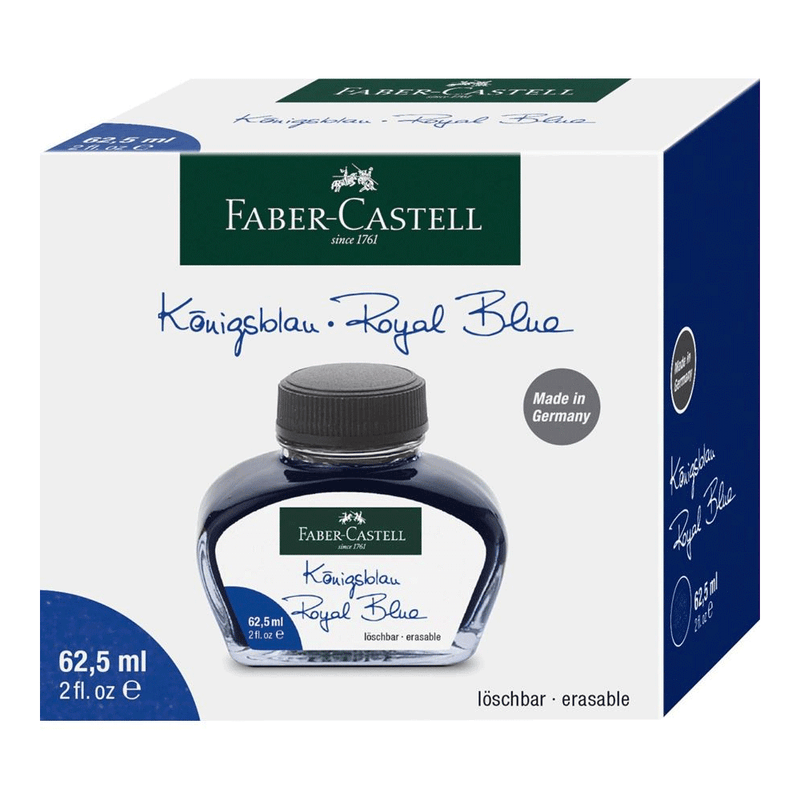 FABER CASTELL, Ink Bottle - ROYAL BLUE (62.5mL).
