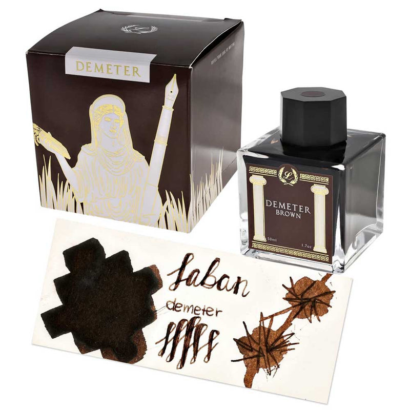 LABAN, Ink Bottle - Greek Mythology DEMETER BROWN.