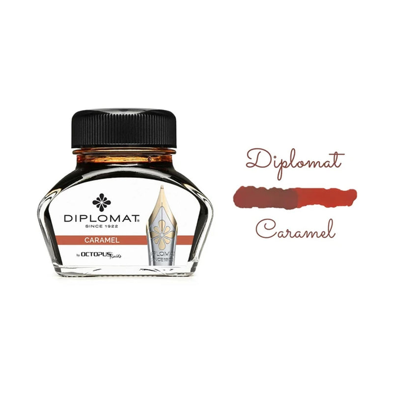 DIPLOMAT, Ink Bottle - OCTOPUS CARAMEL (30mL).  1
