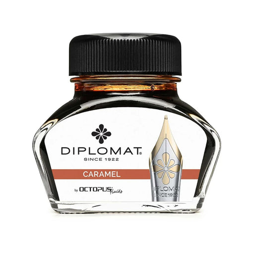 DIPLOMAT, Ink Bottle - OCTOPUS CARAMEL (30mL). 