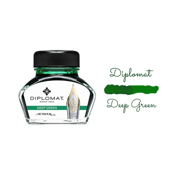 DIPLOMAT, Ink Bottle - OCTOPUS DEEP GREEN (30mL). 1