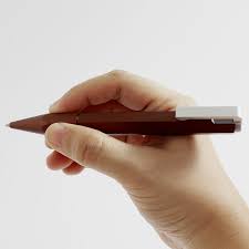 WORTHER, Ballpoint Pen - COMPACT Aluminum BROWN 3