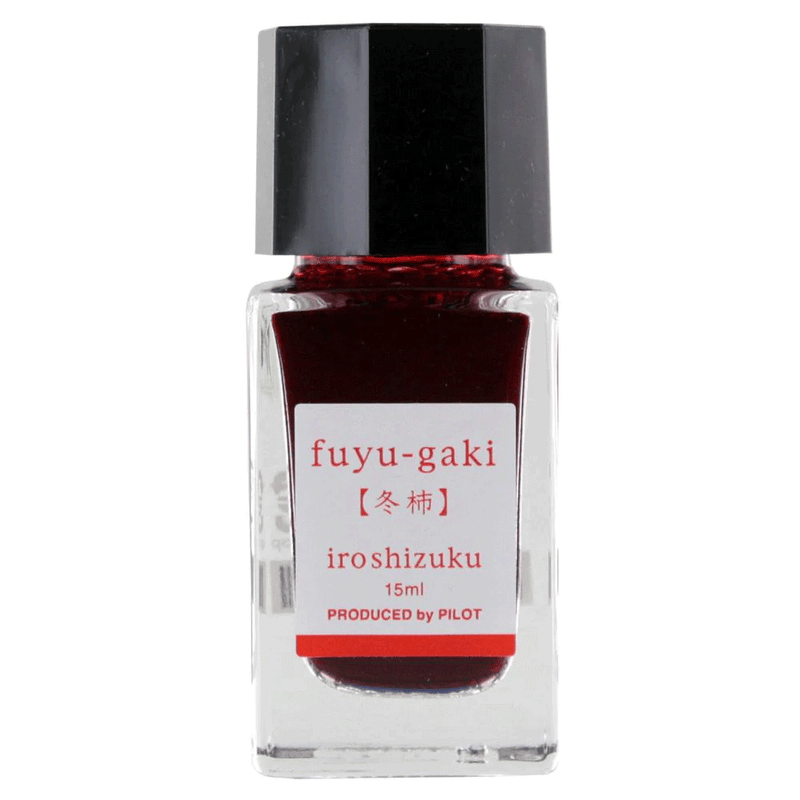 PILOT, Ink 3 Bottle - IROSHIZUKU F Sunset YU-YAKE + Winter Persimmon FUYU-GAKI + Old Winter FUYU-SYOGUN (15mL).