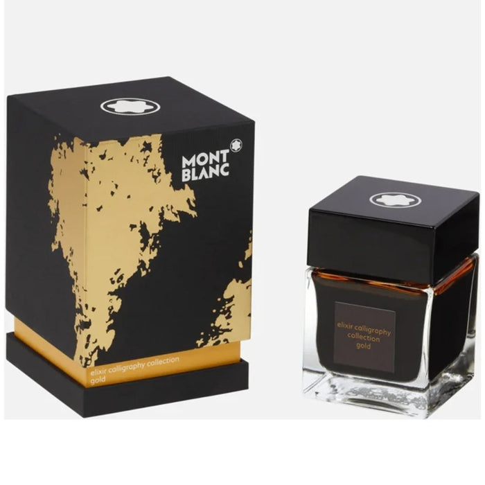 MONTBLANC, Ink Bottle - ELIXIR CALLIGRAPHY Collection YELLOW GOLD (50mL) 