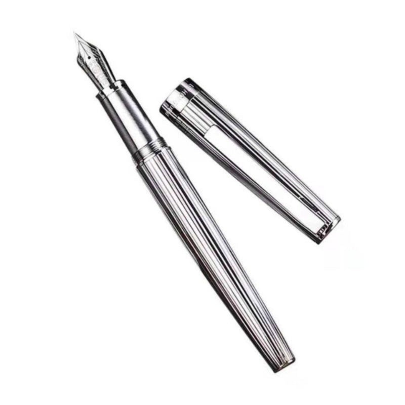 HONGDIAN, Fountain Pen - 1845S CHROMIUM SILVER WHITE. 3