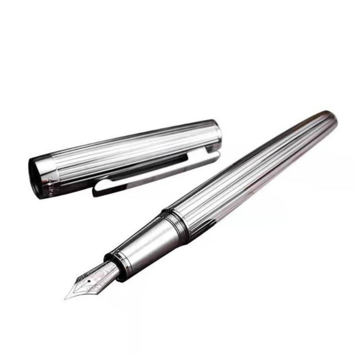 HONGDIAN, Fountain Pen - 1845S CHROMIUM SILVER WHITE 2