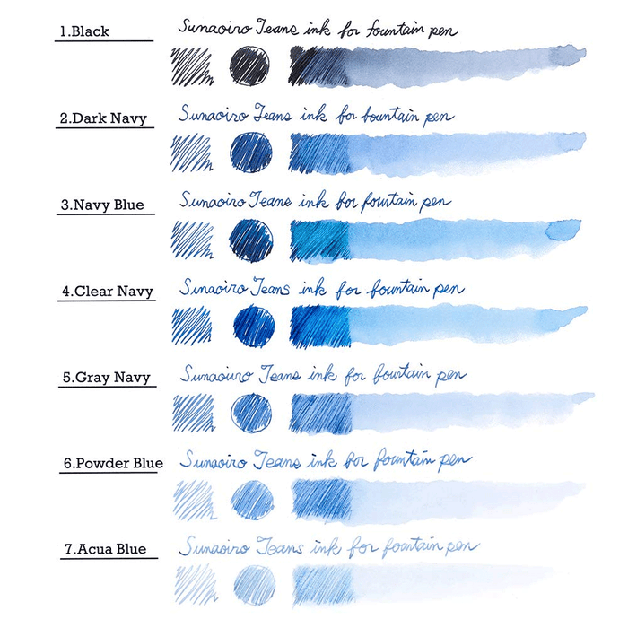 TACCIA, Ink Bottle - SUNAO-IRO JEANS AQUA BLUE (40mL).