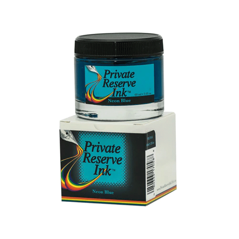 PRIVATE RESERVE, Ink Bottle - NEON Inks BLUE (60mL).