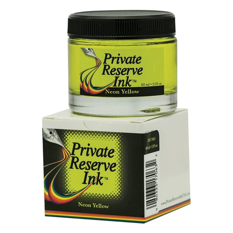 PRIVATE RESERVE, Ink Bottle - NEON Inks YELLOW (60mL).