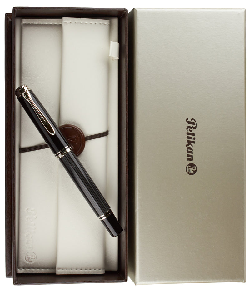 PELIKAN, Fountain Pen - Souveran M405 Stresemann ANTHRACITE BLACK.
