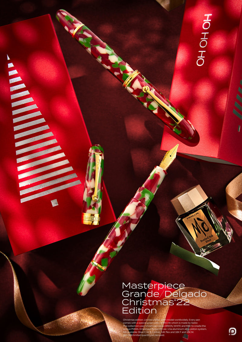 PENLUX, Fountain Pen - MASTERPIECE Grande Christmas Edition 2022