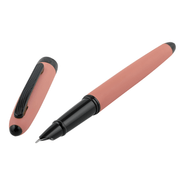 HONGDIAN 321 Pink Fountain Pen with Open Cap Display and Cap Beside Pen
