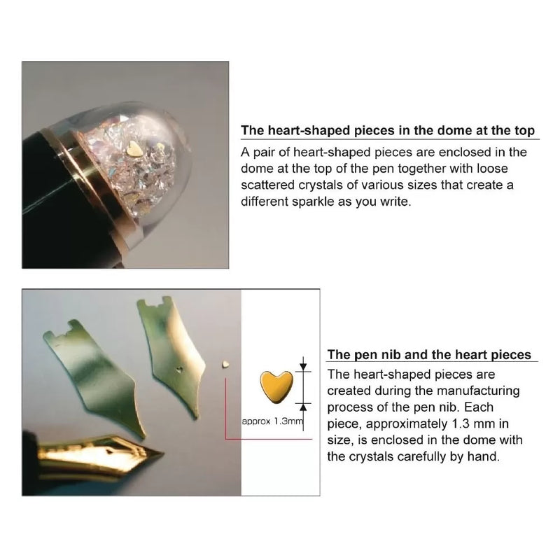 PLATINUM, Fountain Pen - #3776 Century Special Edition SHAPE OF A HEART.