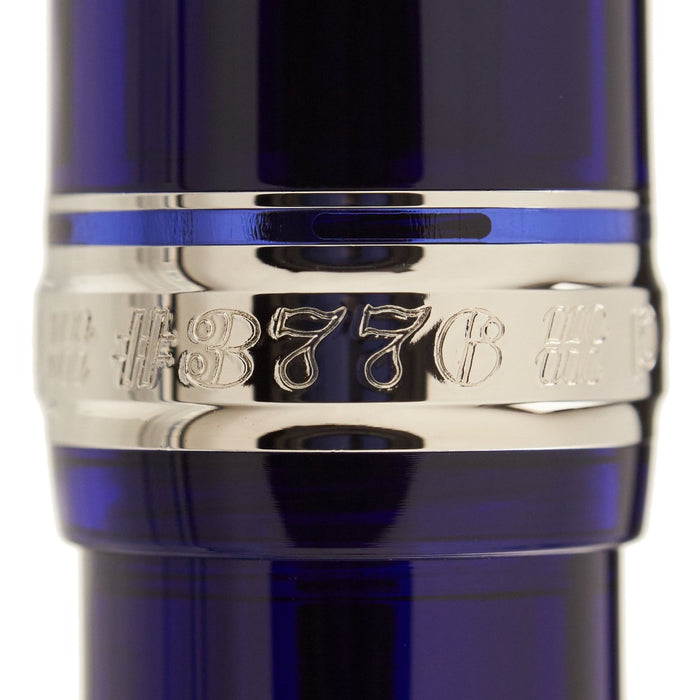 PLATINUM, Fountain Pen - #3776 CENTURY silver trim CHARTRES BLUE. 9